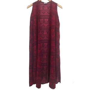 LuLaRoe Joy Vest XS NEW Red Hamsa Hand Longline Duster Coverup